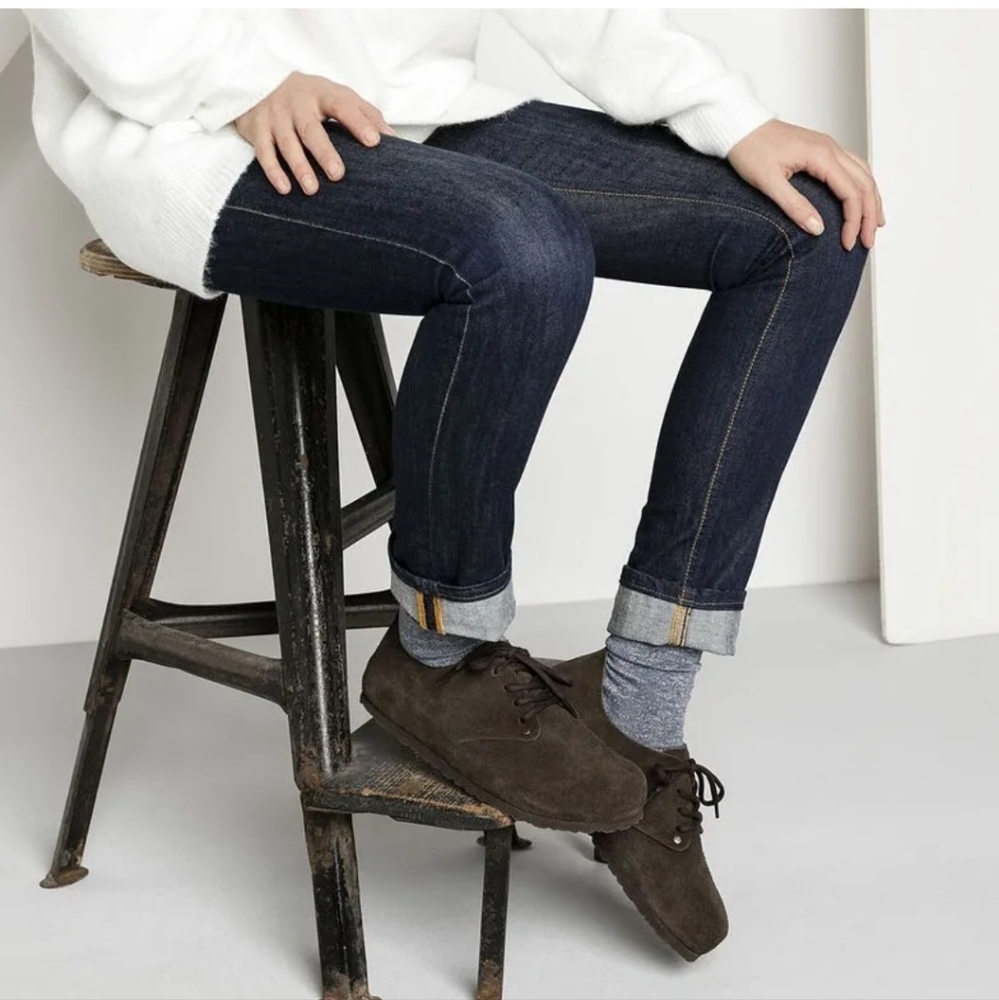 Birkenstock Maine Mocha Suede Classic Lace Up Clog Shoes Unisex size 40